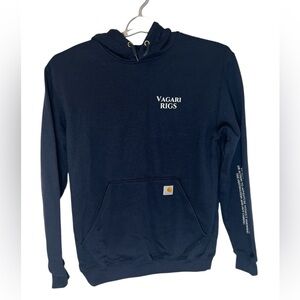 Dark Blue “Carhartt” Pullover Hoodie with Relaxed Fit, Like New, Sz M